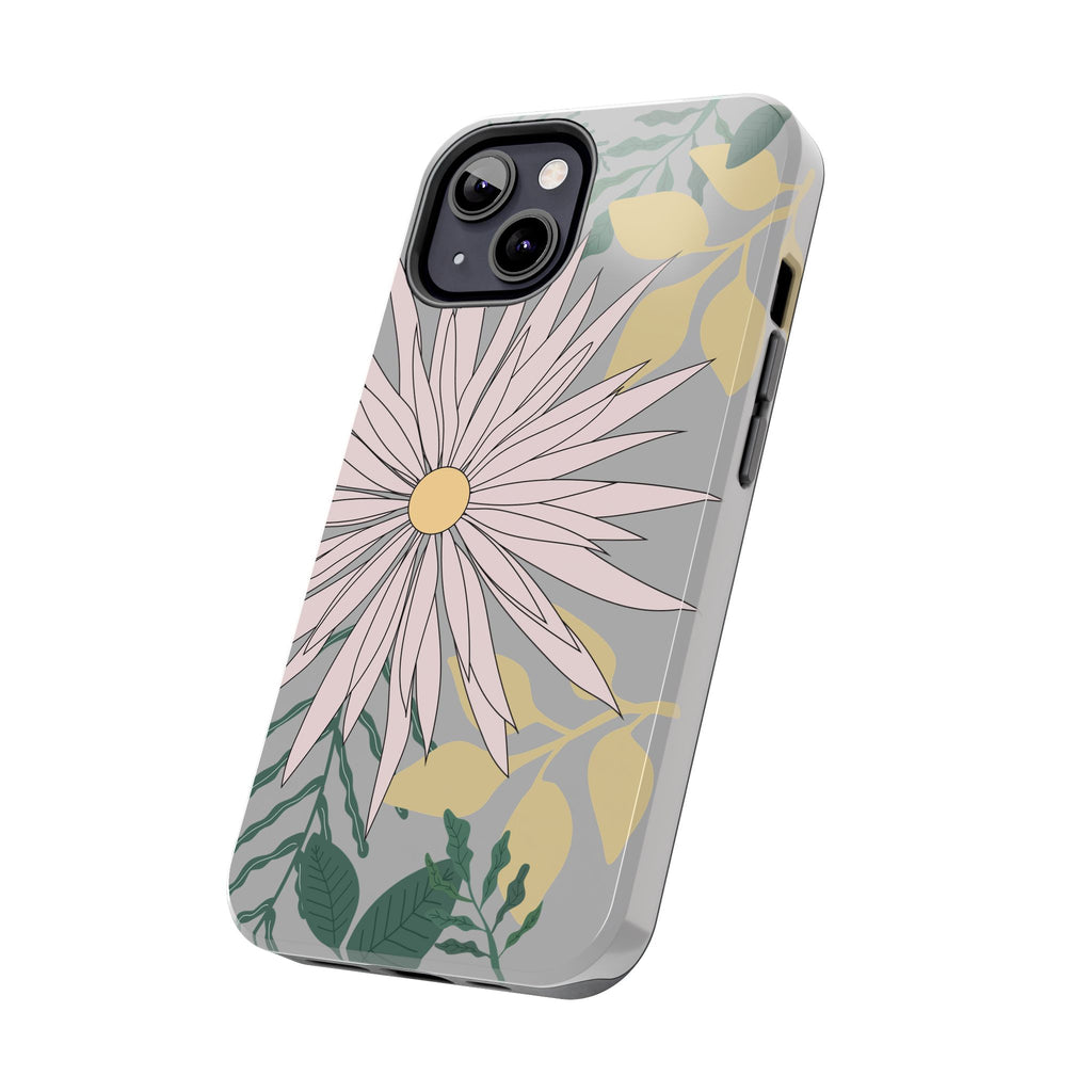 Floral Tough iPhone Case — Durable Protective Phone Case with Botanical Design