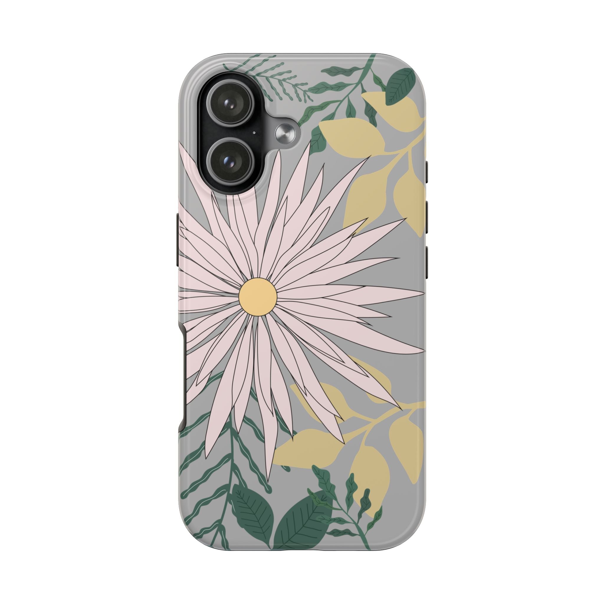 Floral Tough iPhone Case — Durable Protective Phone Case with Botanical Design