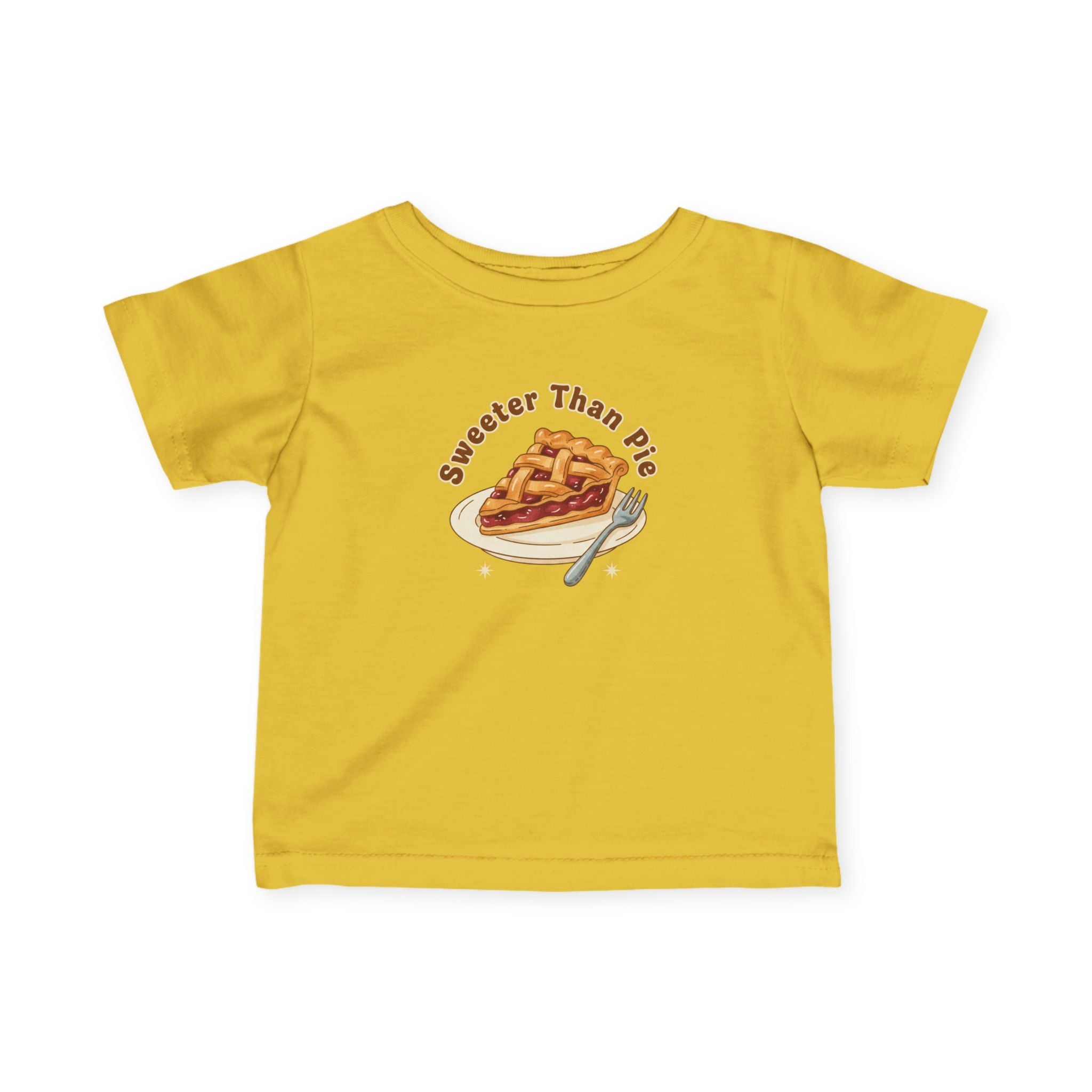 Infant Tee — "Sweeter Than Pie" Pie Slice Baby Shirt