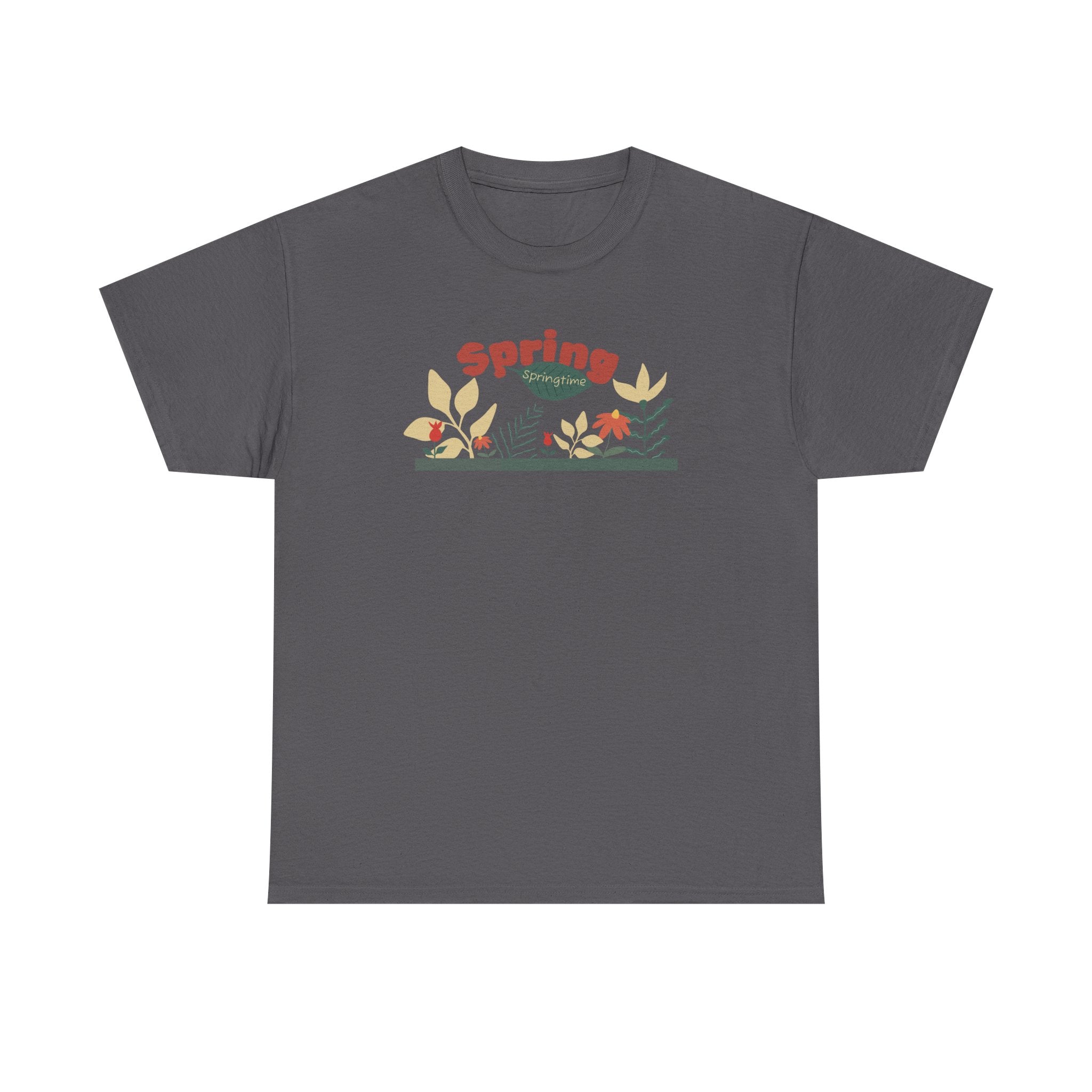 Spring Floral Tee — "Spring" Garden Graphic T-Shirt
