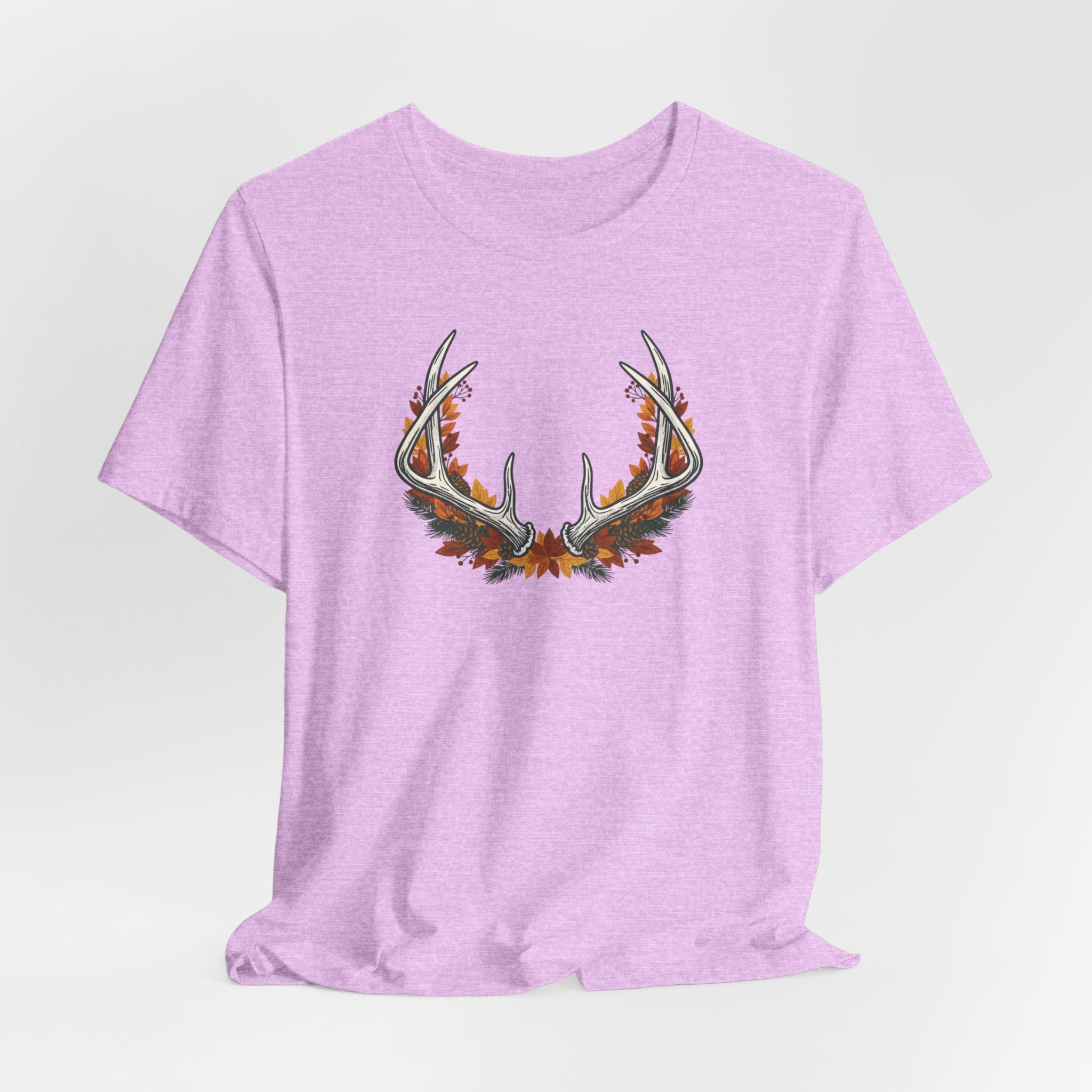 Antler Floral T-Shirt — Floral Deer Antlers Tee