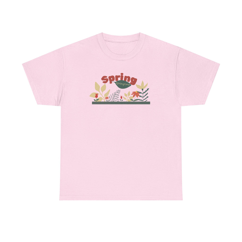 Spring Floral Tee — "Spring" Garden Graphic T-Shirt