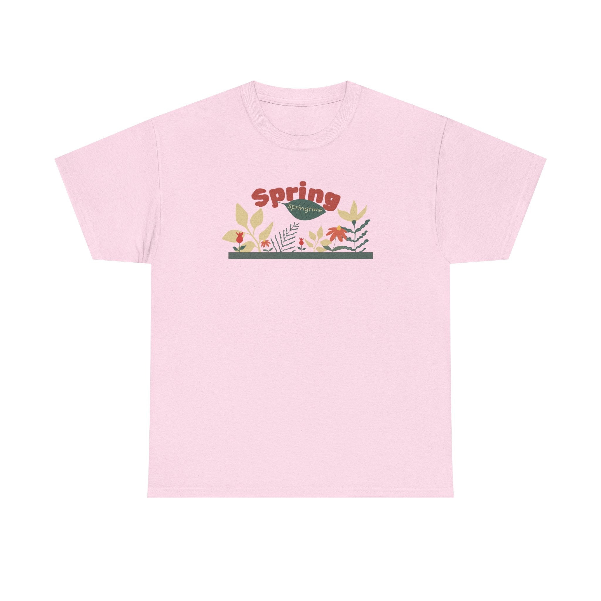 Spring Floral Tee — "Spring" Garden Graphic T-Shirt