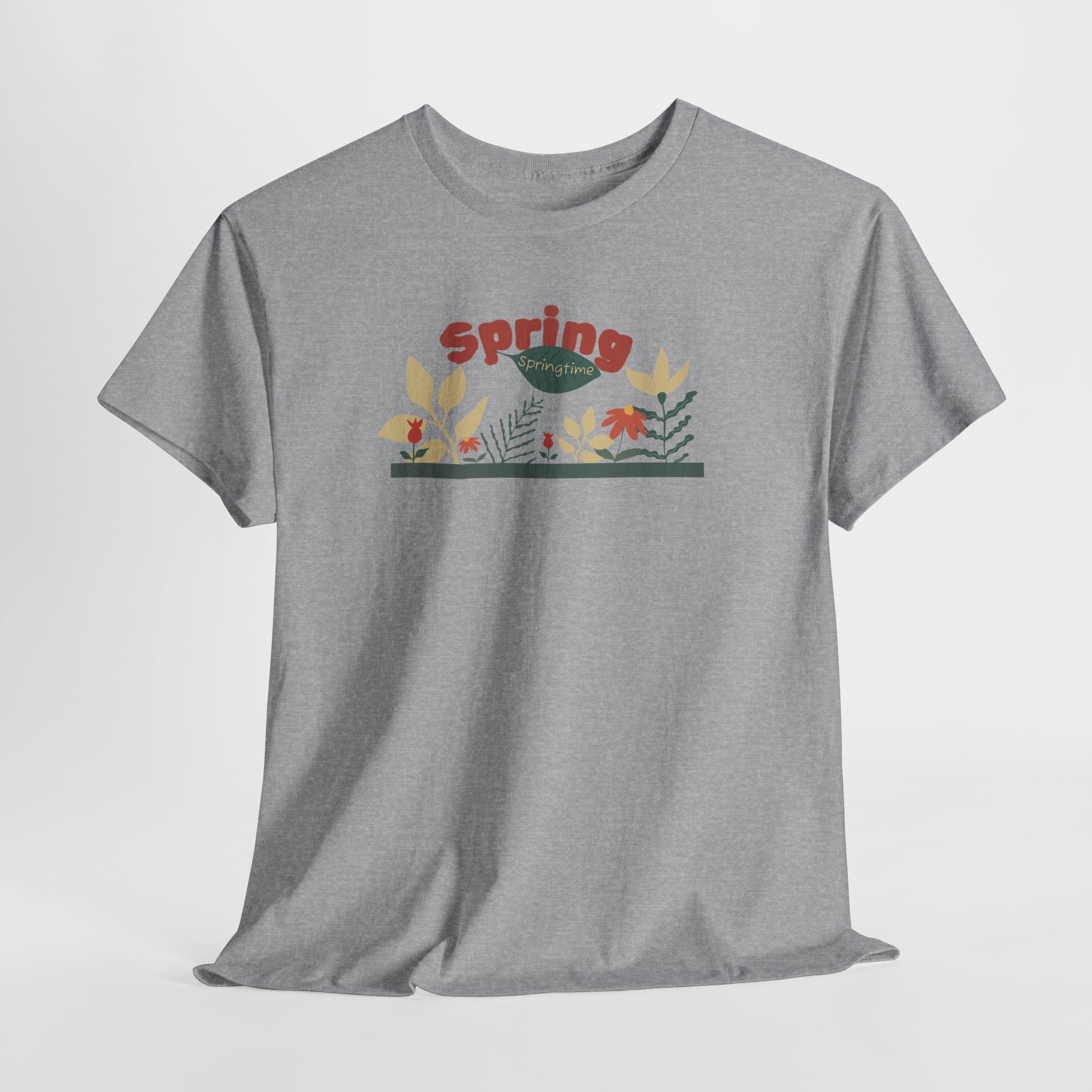 Spring Floral Tee — "Spring" Garden Graphic T-Shirt