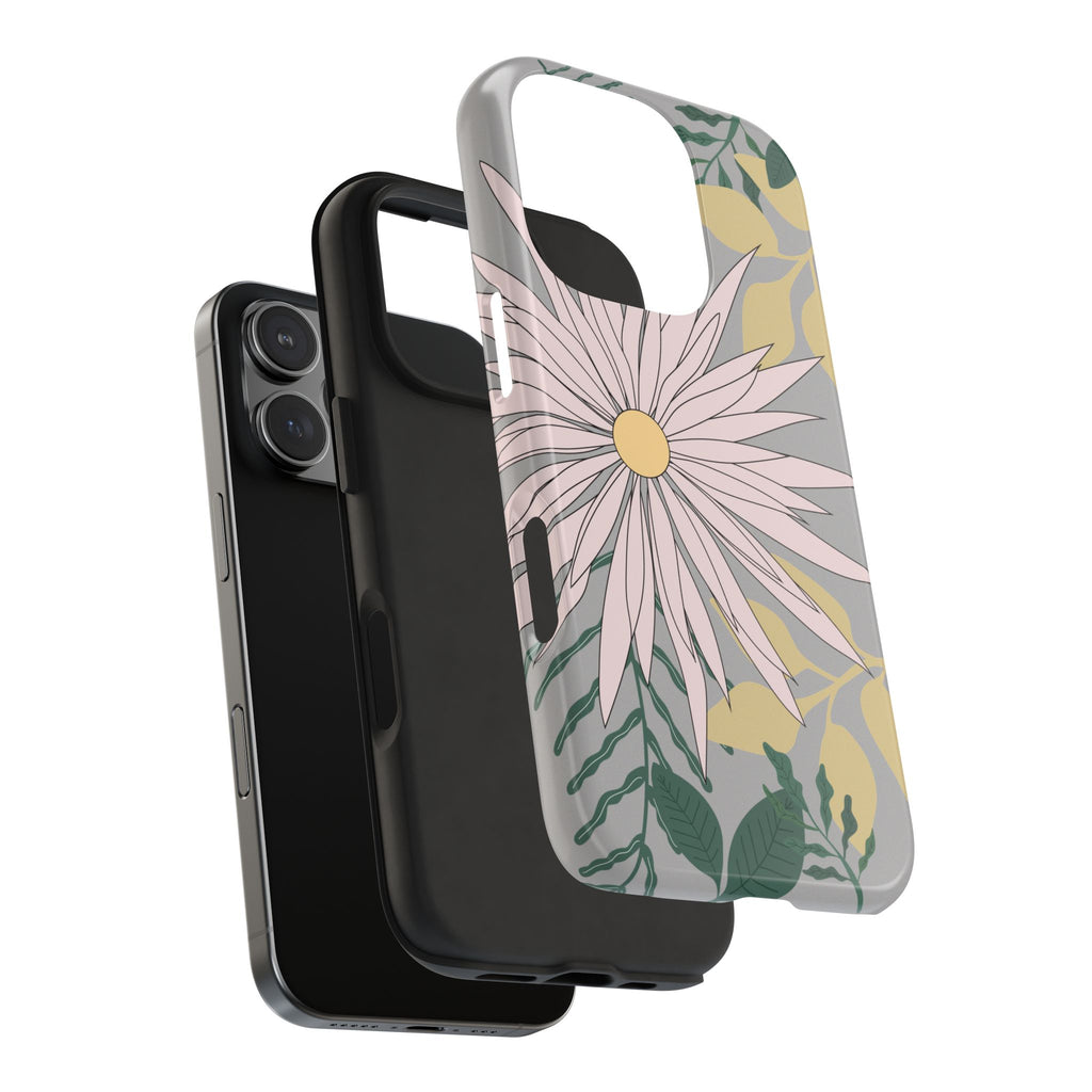Floral Tough iPhone Case — Durable Protective Phone Case with Botanical Design