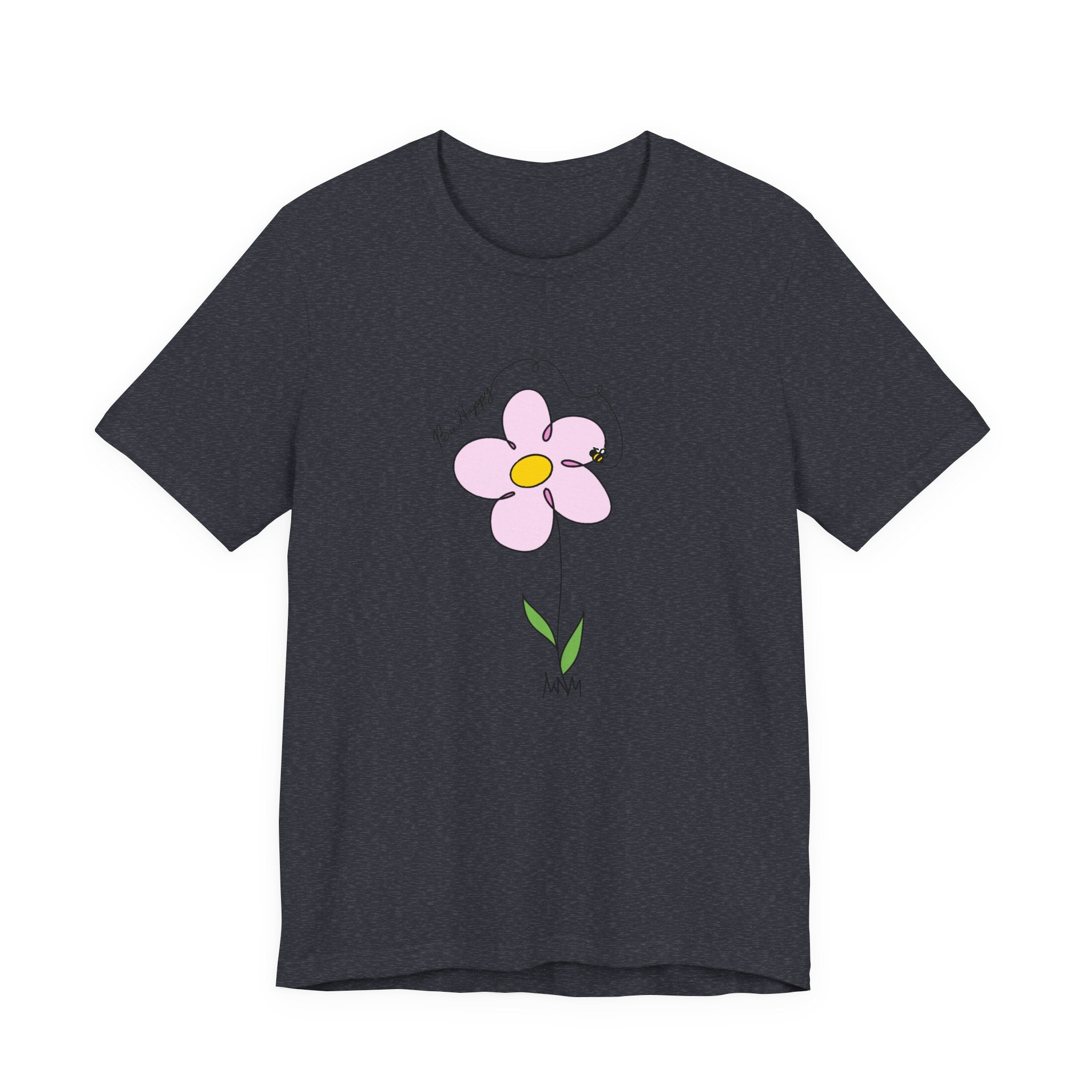 Bee Happy Springtime Flower T-Shirt